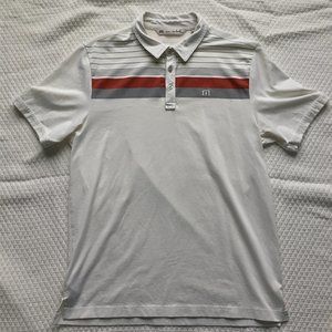Travis Mathew White Polo Size Large